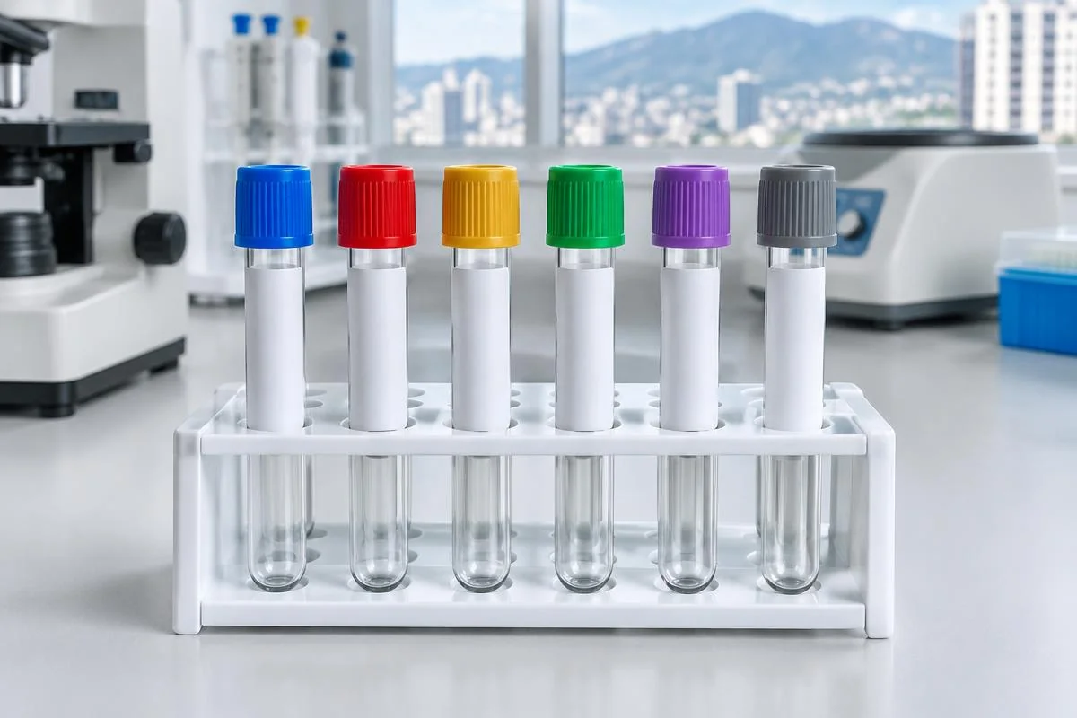 Tubos Vacutainer: colores, aditivos y usos (tabla)