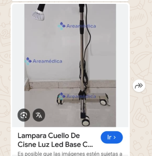 Lámpara Cuello de Cisne LED con Base Rodante